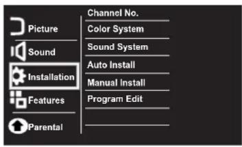 PHILIPS 20PFL2139 - Installation Menu - 1