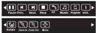 PHILIPS 32PFL3439 - Music, Photo, video, text mode control menu bars - 1