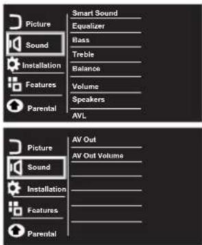 PHILIPS 32PFL3439 - Manually adjust sound setting - 1