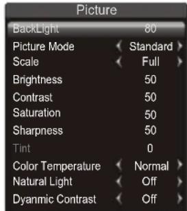 PHILIPS 32PFL5355 - Adjusting the Picture - 1