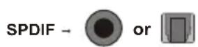 PHILIPS 32PFL5355 - AV 2 RCA audio + video sockets (input) or AV 2 IN adapter socket - 1