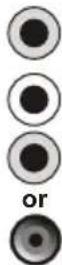 PHILIPS 32PFL5355 - VGA/COMPONENT ACOMMPor AUDIO IN adapter sockets (input) - 2