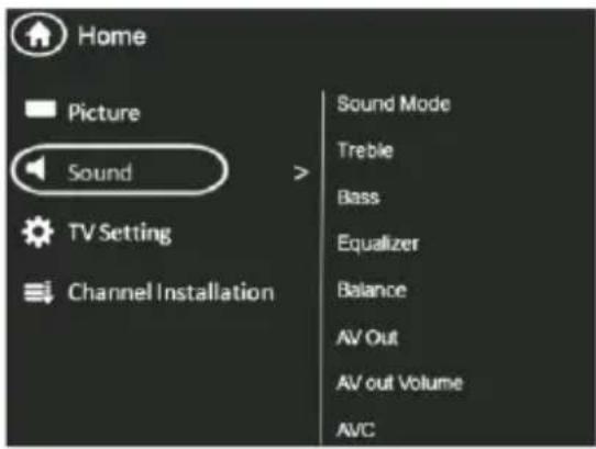 PHILIPS 32PFL4532 - Manually adjust sound setting - 1