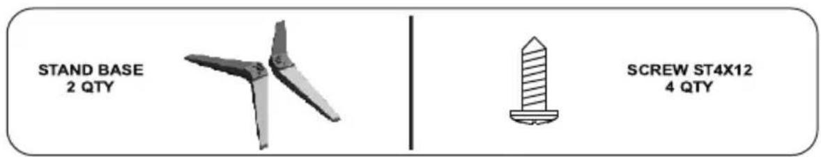 PHILIPS 32PFL4532 - Stand Assembly Instruction:32PFL4532/V7 &43PFL4552/V7 - 1