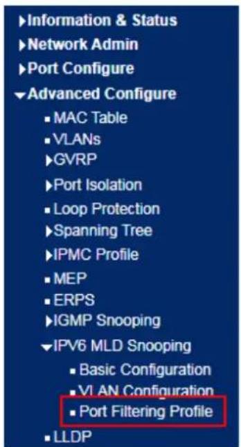 AIRLIVE IGM-642BT-1.25G - Port Filtering Profile - 1
