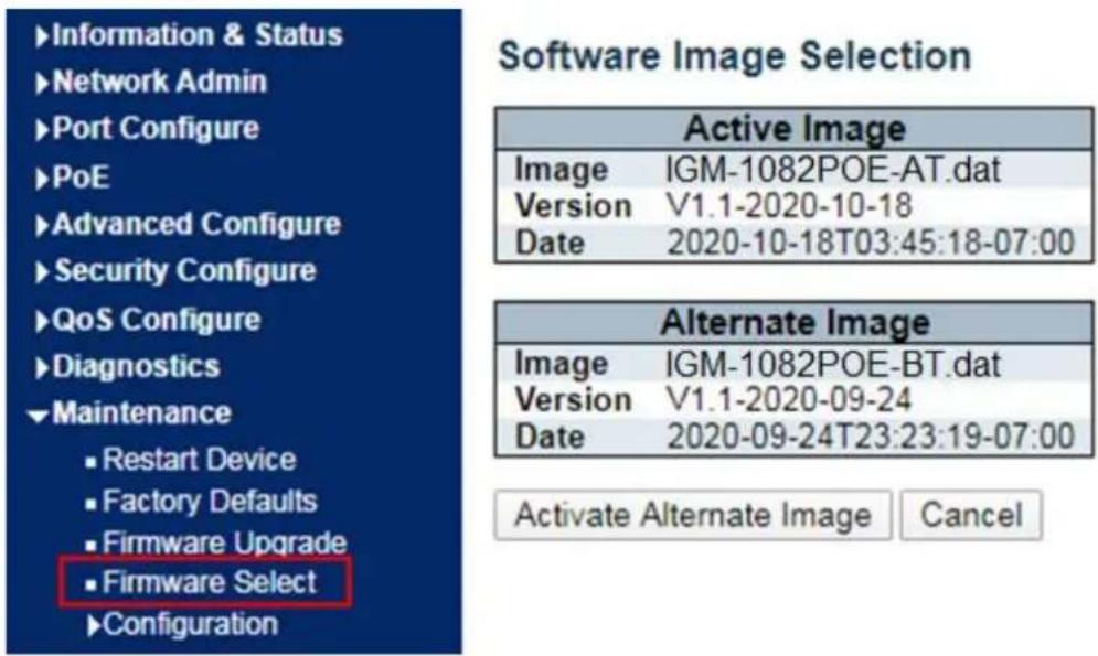 AIRLIVE IGM-642BT-1.25G - Firmware Select - 1