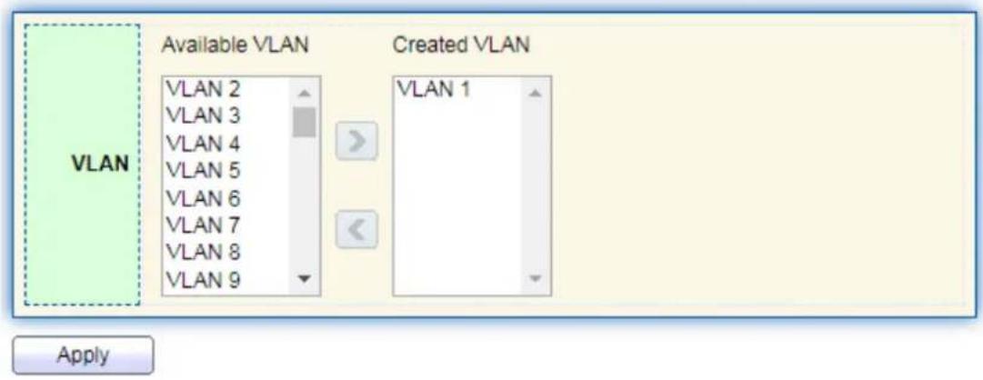 AIRLIVE L3POE-XGS4804-400 - Create VLAN - 1
