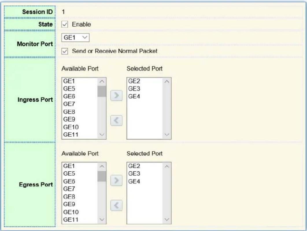 AIRLIVE L3POE-XGS4804-400 - Edit Mirroring - 1