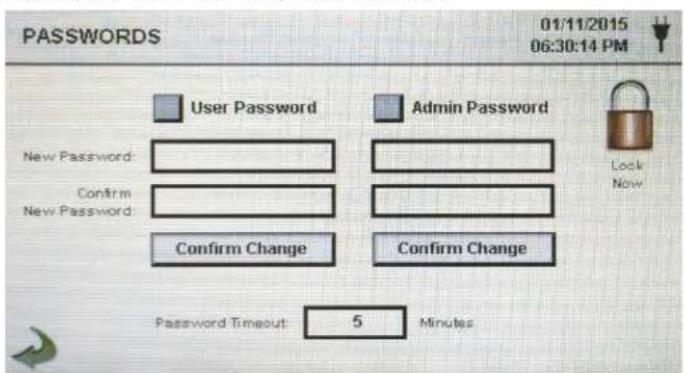 PCE Instruments PQC 21 - Password Setup Screen - 1