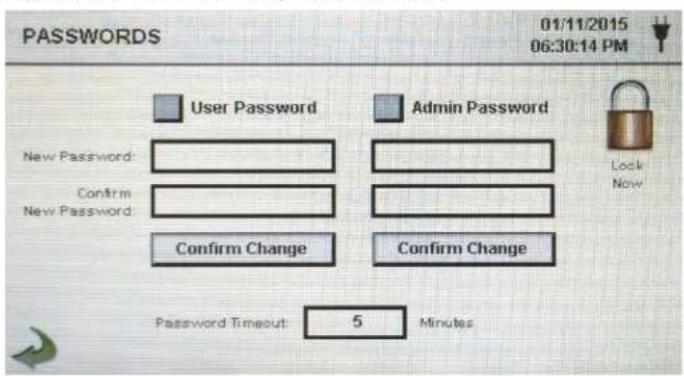 PCE Instruments PQC 20 - Password Setup Screen - 1