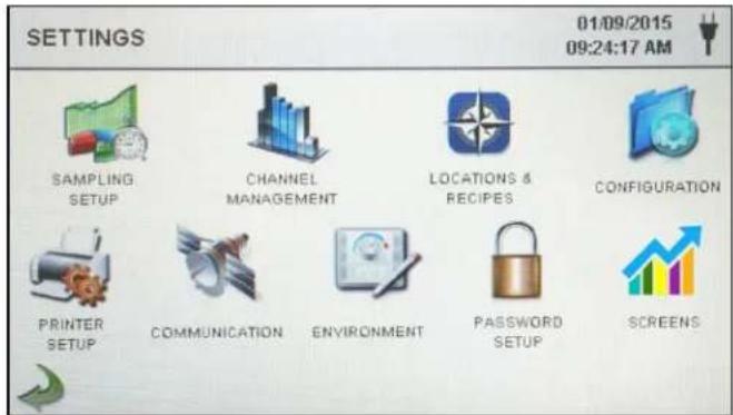 PCE Instruments PQC 22 - 6-1 Settings - 2
