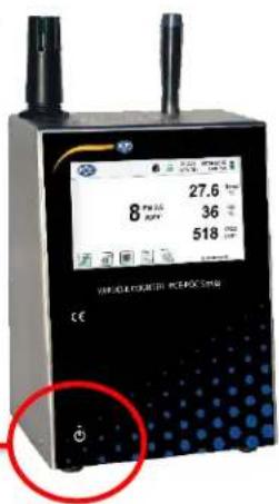 PCE Instruments PQC 22 - 2-7 Turning the Unit On - 1