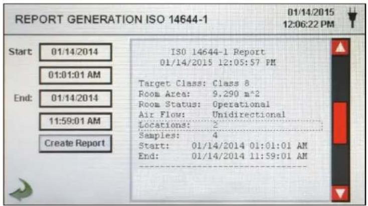 PCE Instruments PQC 22 - Sample Report Screen - 1