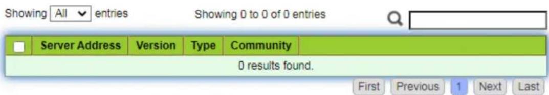 Showing All entries Showing 0 to 0 of 0 entries Server Address Version Type Community 0 results found. First Previous 1 Next Last