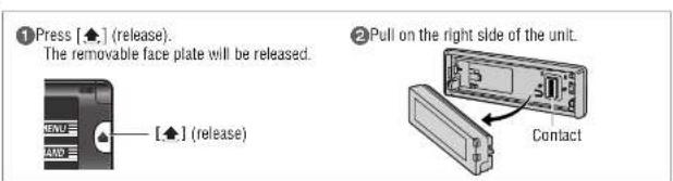 PANASONIC CQ-HX1083W - Remove the Unit - 1