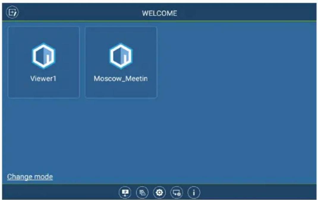WELCOME Viewer1 Moscow_Meetin Change mode