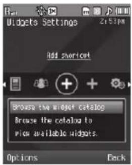 SAMSUNG Messager II - Configure Widgets - 2