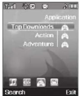 SAMSUNG Messager II - To access a Widget: - 2