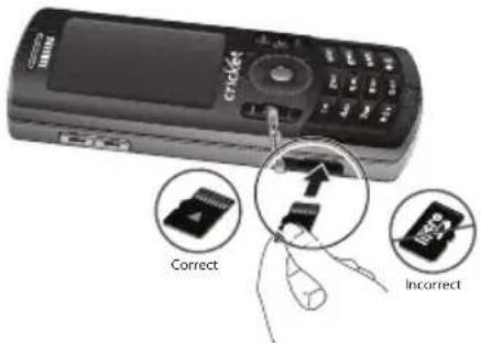 SAMSUNG Messager II - Install a Memory Card - 1