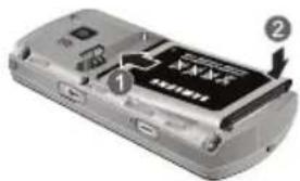 SAMSUNG Messager II - Installing the Battery - 1