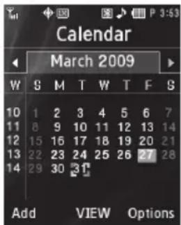 SAMSUNG Messager II - View an Event - 1