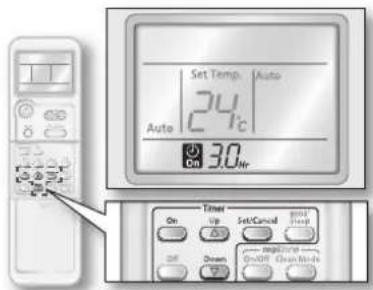 SAMSUNG AQ09ASANSER - Combining On timer and Off timer - 1