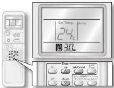 SAMSUNG AQ09ASANSER - On timer - 2