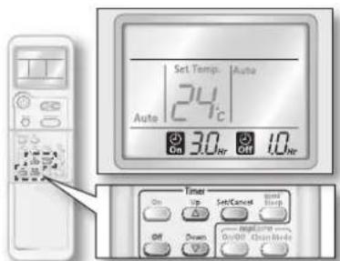 SAMSUNG AQ09ASANSER - On timer is longer than Off timer - 1