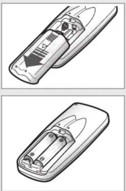 SAMSUNG AQ12JWAX - Inserting the Remote Control Batteries - 1