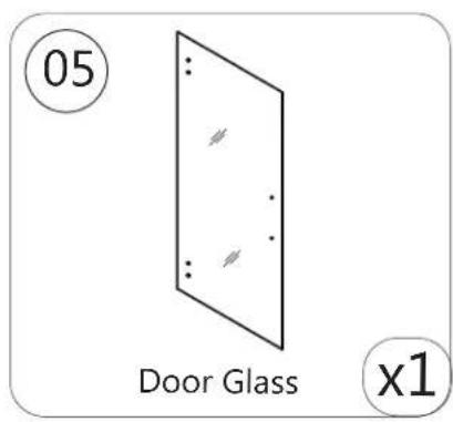 05 Door Glass x1