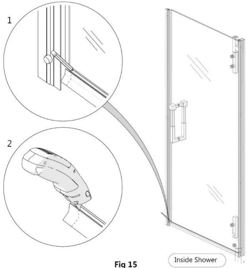 1 2 Fig 15 Inside Shower
