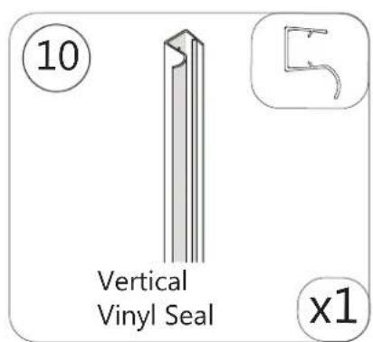 10 Vertical Vinyl Seal x1
