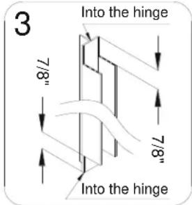 DreamLine Unidoor Plus SHDR-24283634-04 - Get three measurements: - 3
