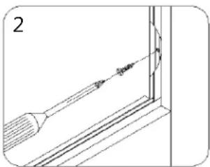 DreamLine Unidoor Plus SHDR-24283634-04 - 6"-34" In-Line Half Wall Stationary Panel Installation - 24