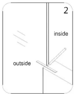 DreamLine Unidoor Plus SHDR-24283634-04 - 6"-34" In-Line Half Wall Stationary Panel Installation - 3