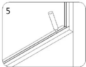 DreamLine Unidoor Plus SHDR-24283634-04 - 6"-34" In-Line Half Wall Stationary Panel Installation - 27