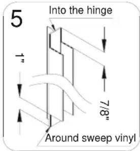 DreamLine Unidoor Plus SHDR-24283634-04 - Get three measurements: - 5