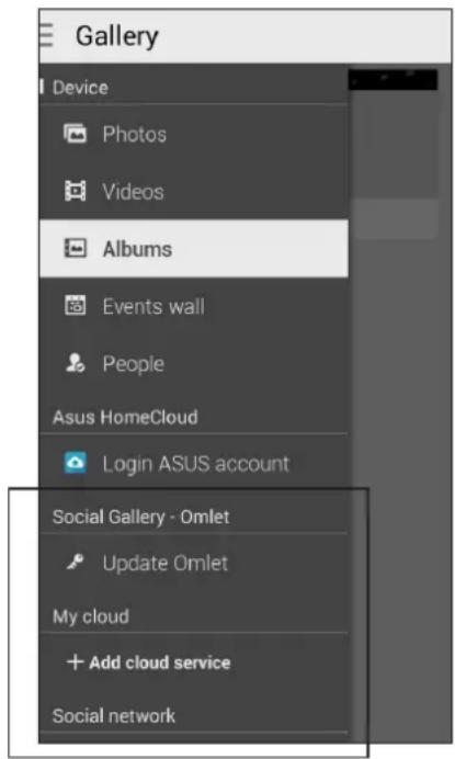 ASUS A502CG - Viewing files from your social network or cloud storage - 2
