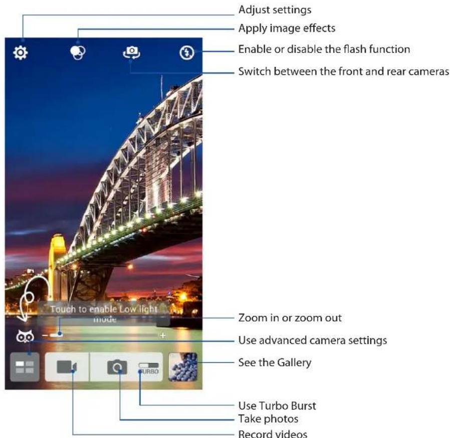 ASUS A502CG - Camera home screen - 1