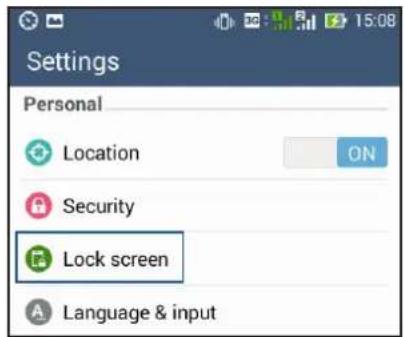 ASUS A502CG - Customizing your lock screen - 2