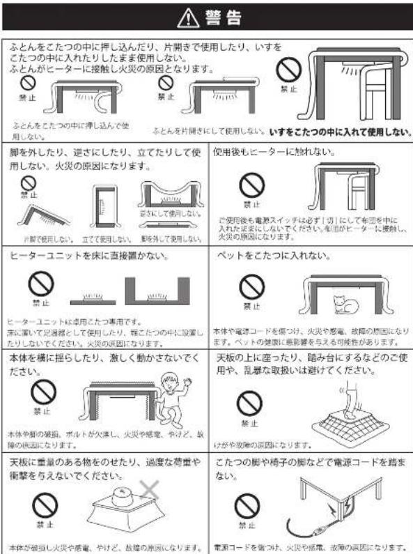 Yamazen SPK-70502 - 安全上のご注意(必ずお守りください) - 1