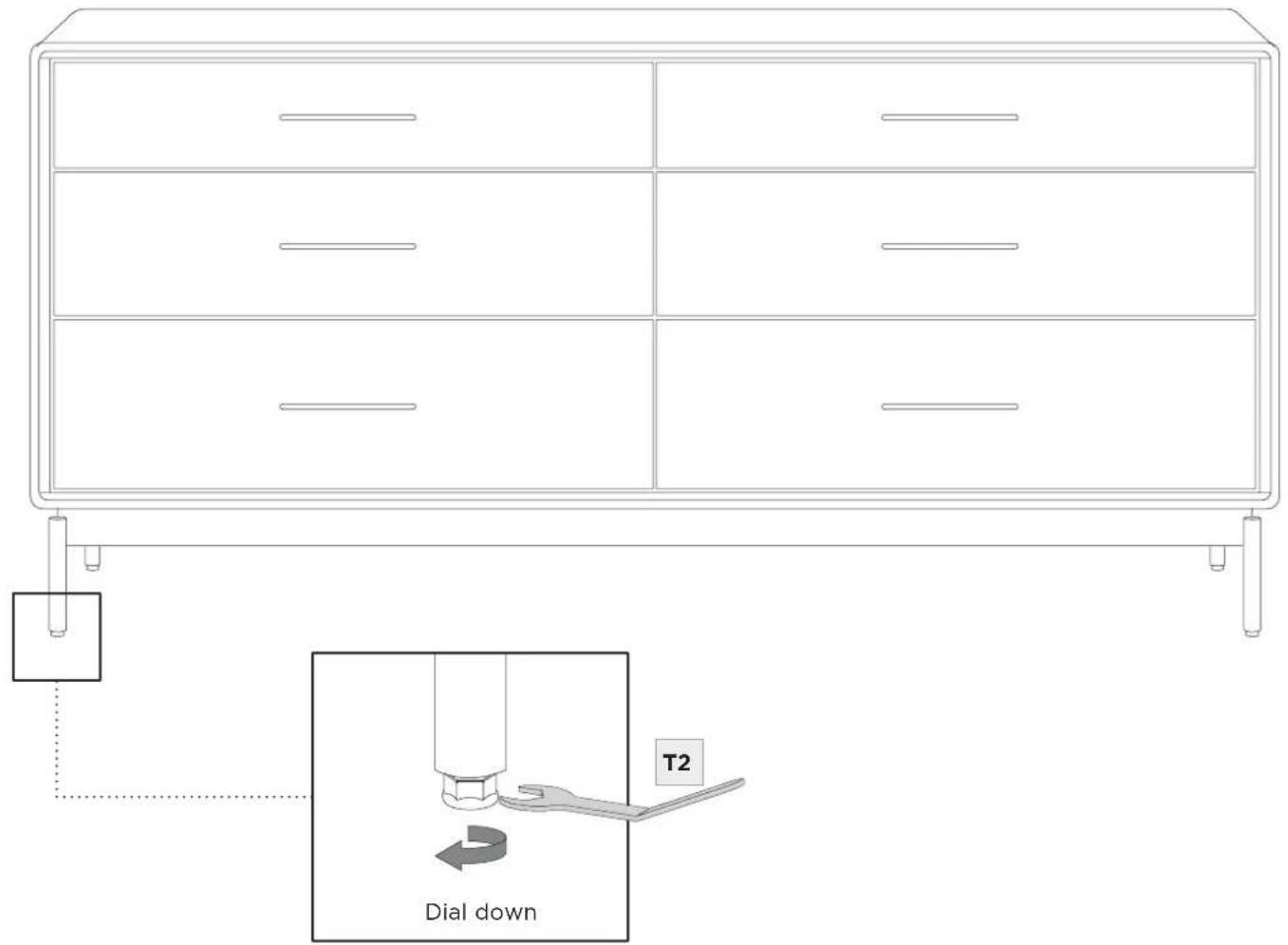 BDI LINQ 9186 - FINE TUNING LEVEL DRESSER - 2