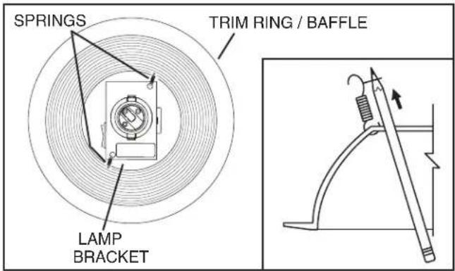 BROAN 744RL - Install optional trim ring to trim ring / baffle. - 1