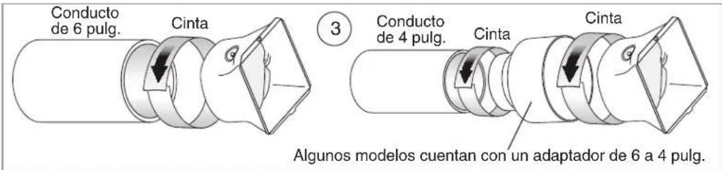 BROAN ZB110L1 - Fije el conector del conducto y los conductos - 3