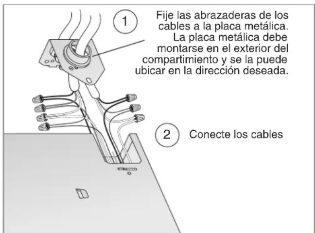 BROAN ZB110L1 - Conecte los cables e instale la placa metálica - 1