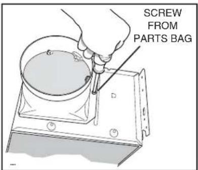 BROAN QTXE150C - Attach damper/duct connector. - 2