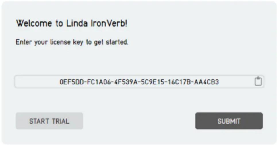 Audified Linda IronVerb - Productactivation - 1