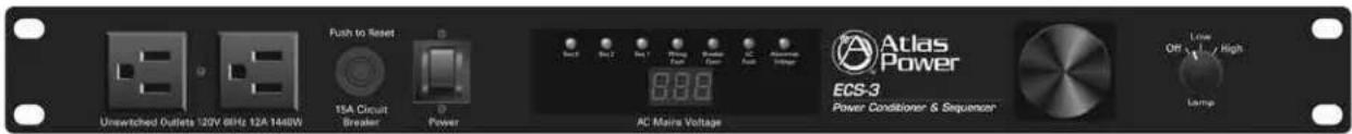 Atlas Sound ECS-3 - Power Sequencer & Conditioner - 1