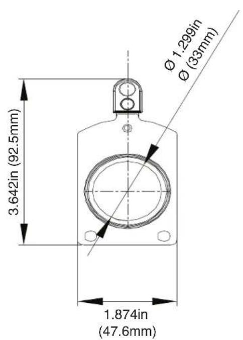 American DJ Encore Profile Mini WW - GOBO HOLDER DIMENSIONS - 1