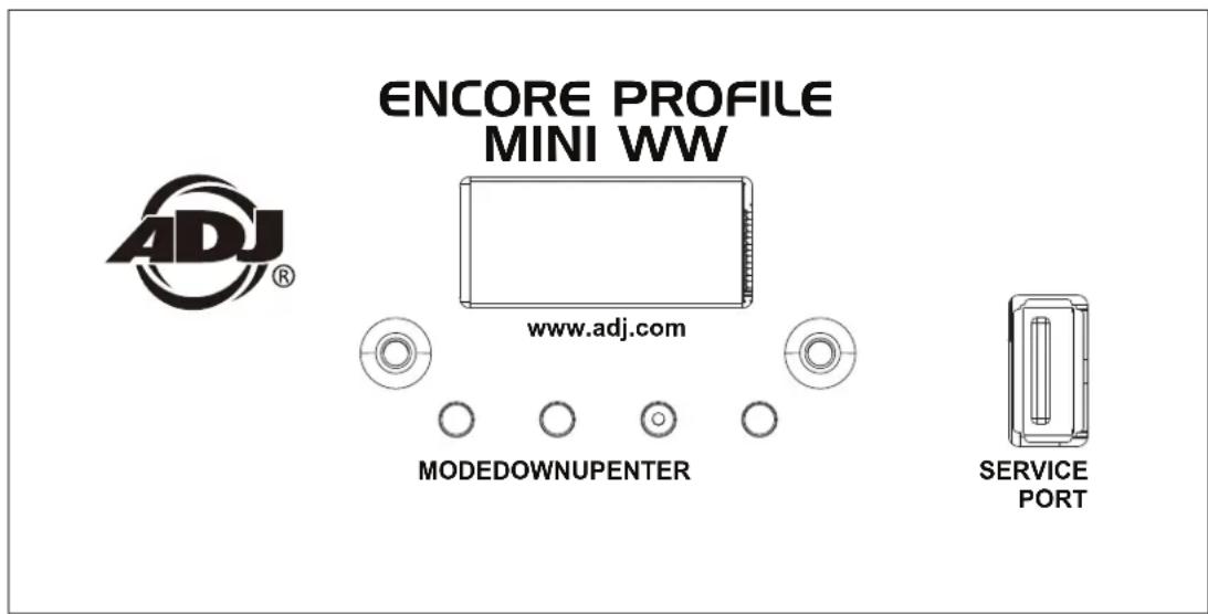 American DJ Encore Profile Mini WW - CONTROL PANEL - 1